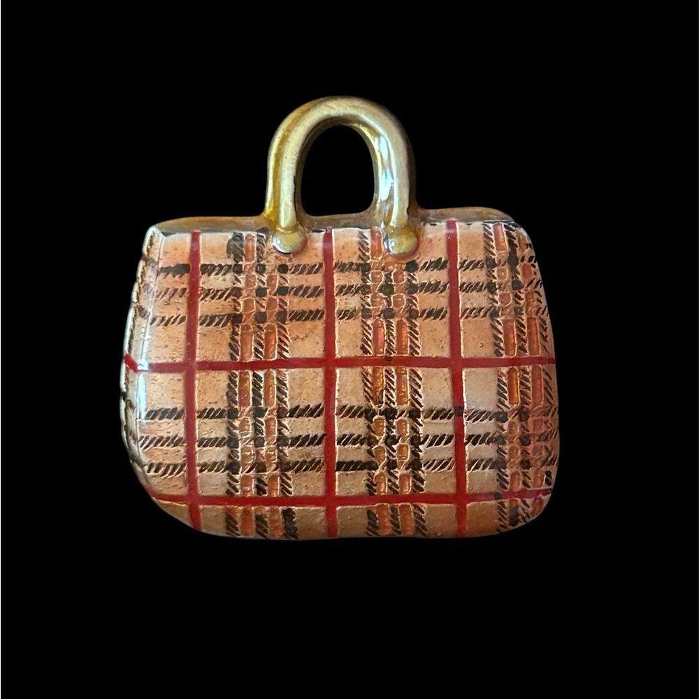 Plaid Patterned Handbag